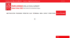 Desktop Screenshot of parkavenuefaces.com